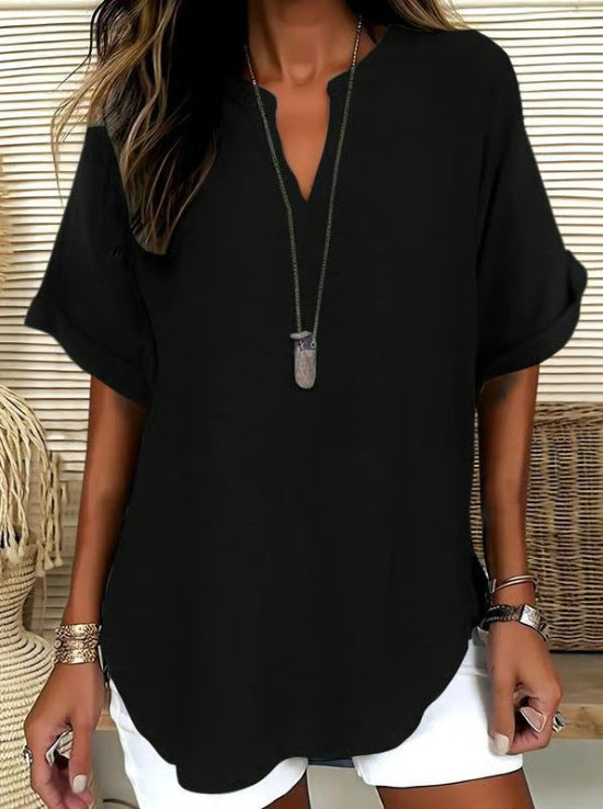 V-neck top - Lightweight, elegant, and versatile