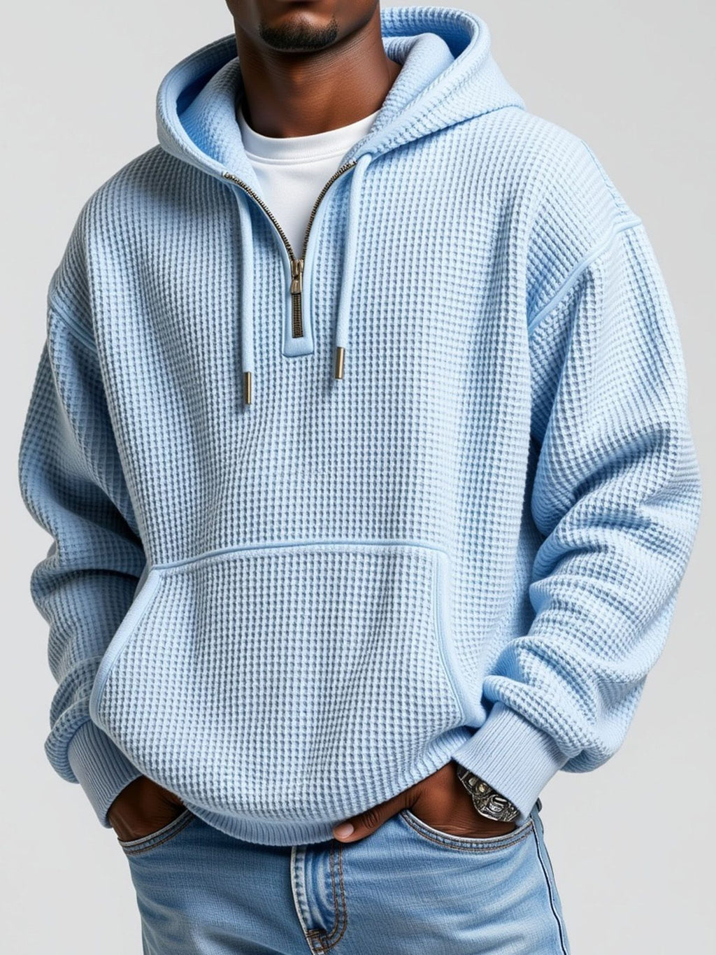 Knitted hoodie