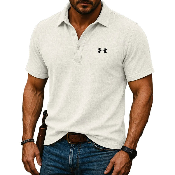 Everyday Breathable Textured Polo Shirt