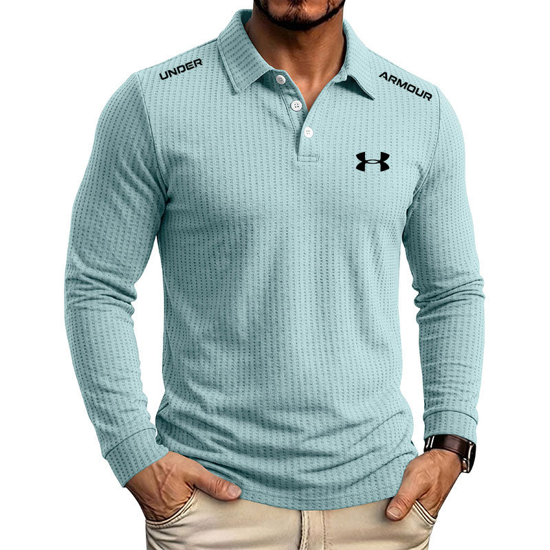 Everyday Textured Polo Collar Top Essential