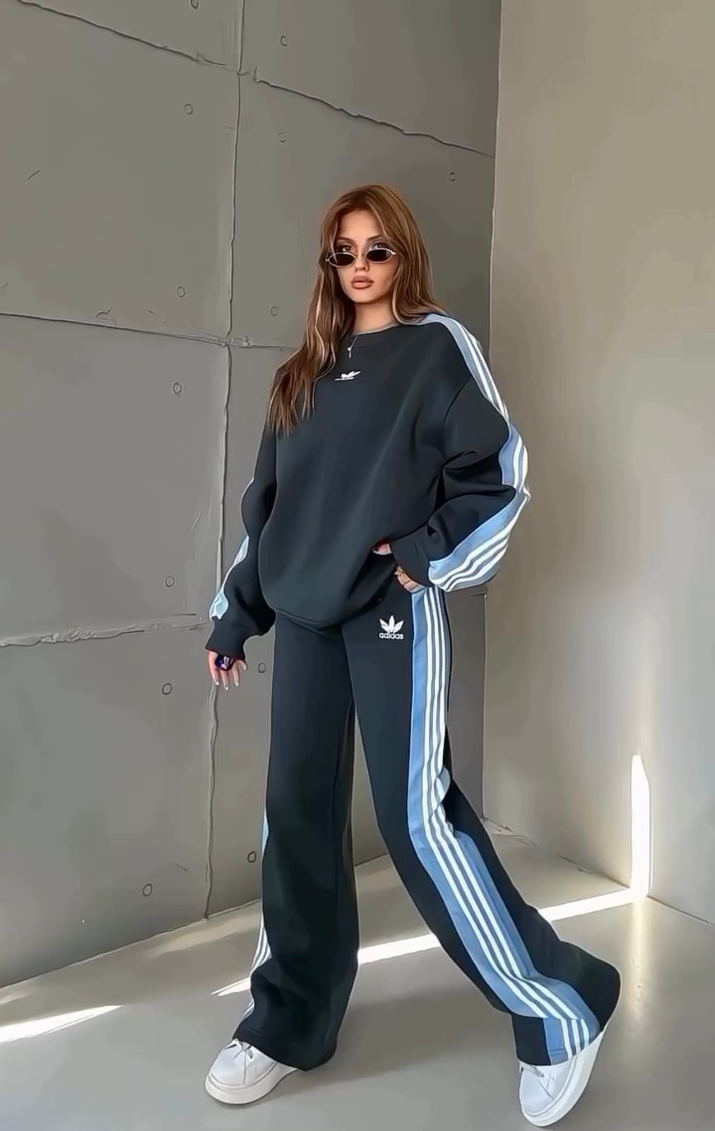 Rebelline Side Stripe Tracksuit Set